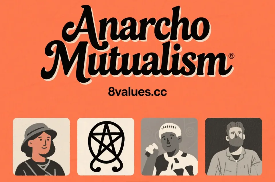 Anarcho-Mutualism | 8values Interpretation of ideological ideology in political tests