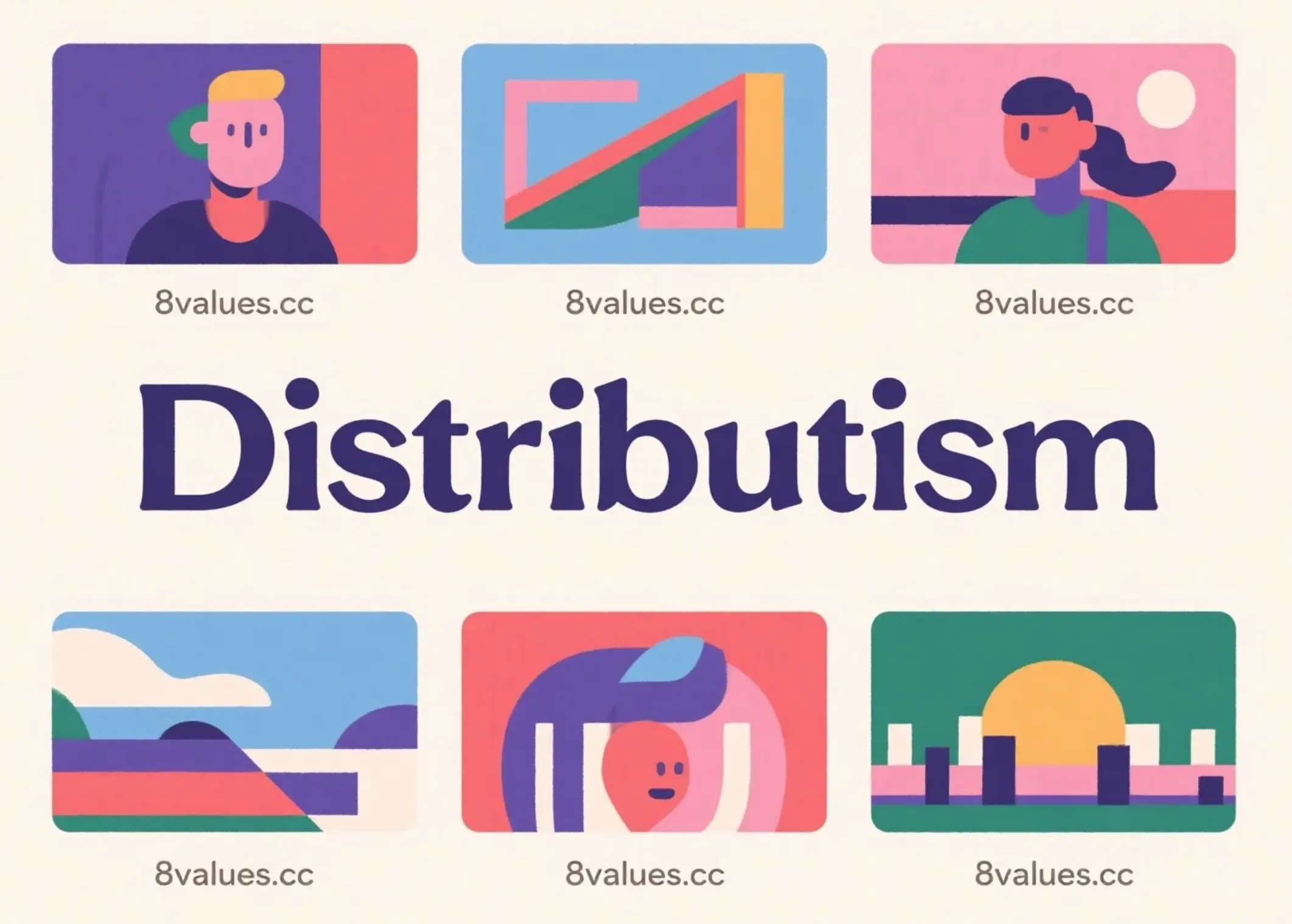 Distributism | 8values Interpretation of ideological ideology of political test