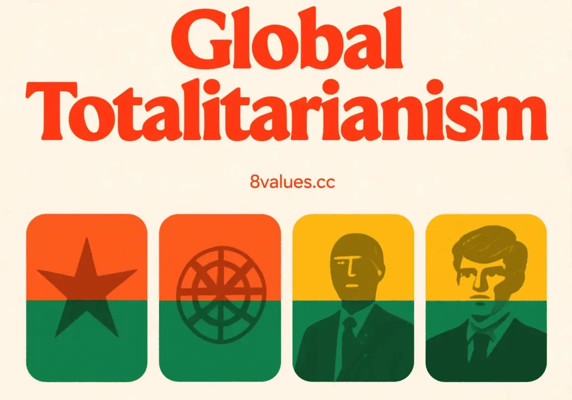 Totalitarianisme Global | 8 menilai interpretasi ideologi ideologis dalam tes politik