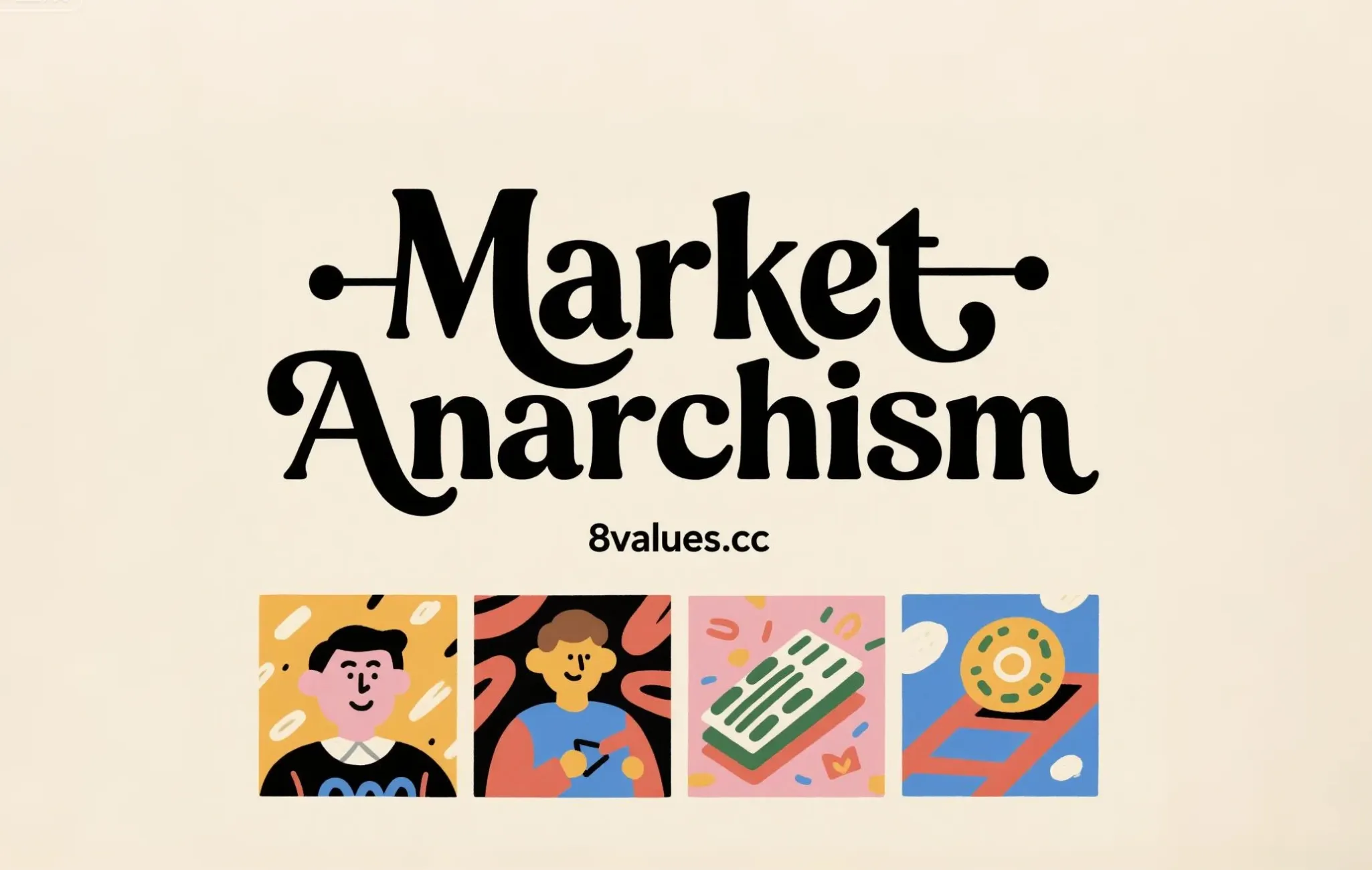 Anarchismo del mercato | 8 Value Interpretazione dell'ideologia ideologica dei test politici