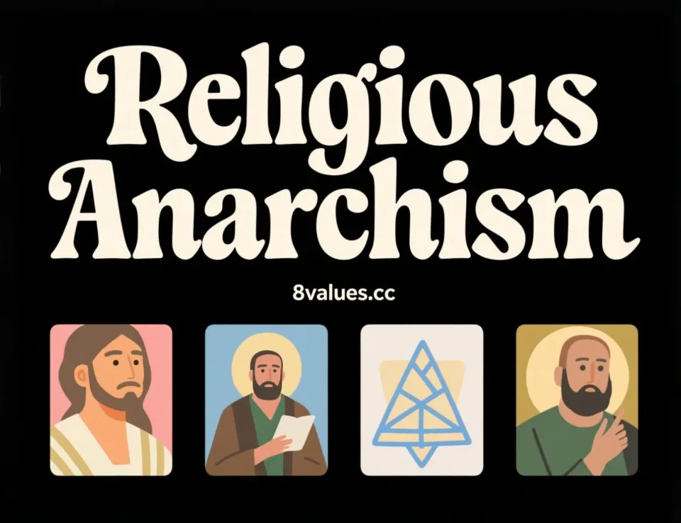 Anarchismo religioso | 8 Value Interpretazione dell'ideologia ideologica nei test politici