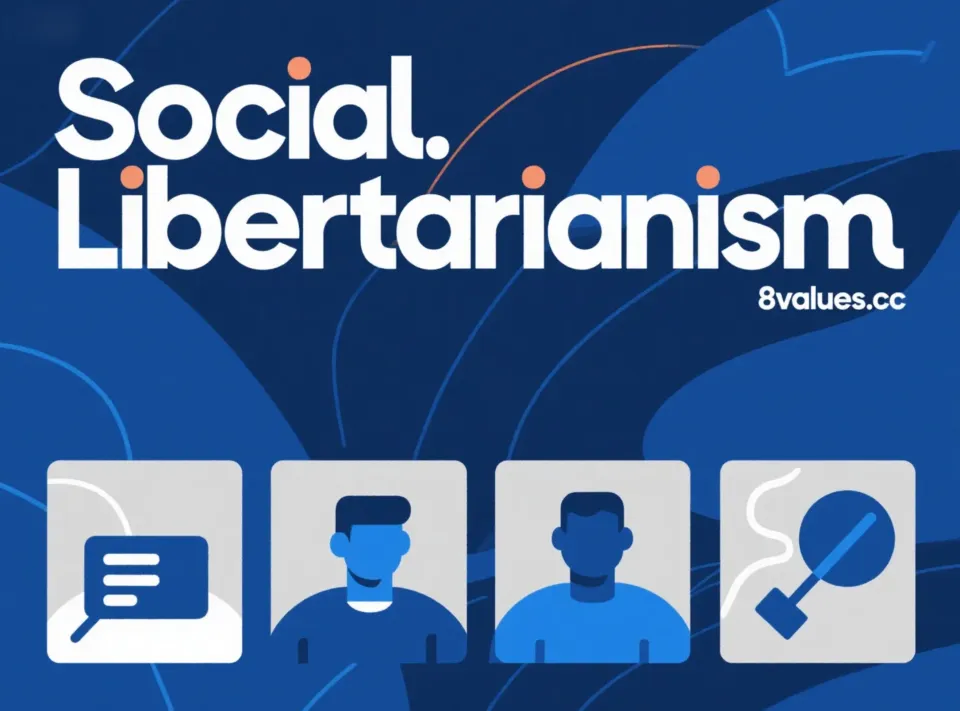 Social Libertarianism | 8values Interpretation of ideological ideology of political tests