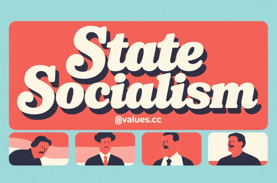 Staatlicher Sozialismus | 8 Valvalues Interpretation der ideologischen Ideologie politischer Tests